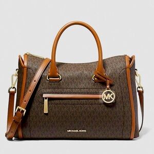 Michael Kors Carine large logo satchel. New and unused without tags.